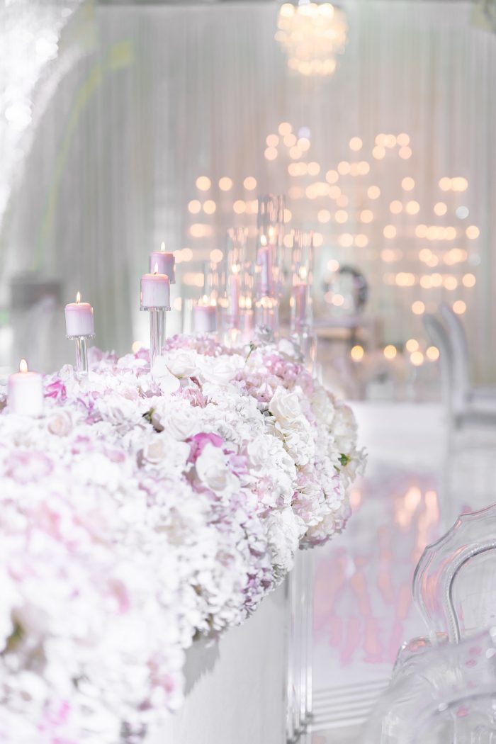 Sparkly Lights at Luxurious Socially Distanced Wedding