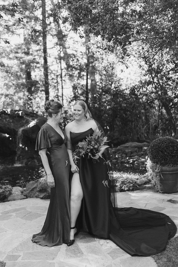 Bride wearing Aspen by Sottero and Midgley with the mother of the bride