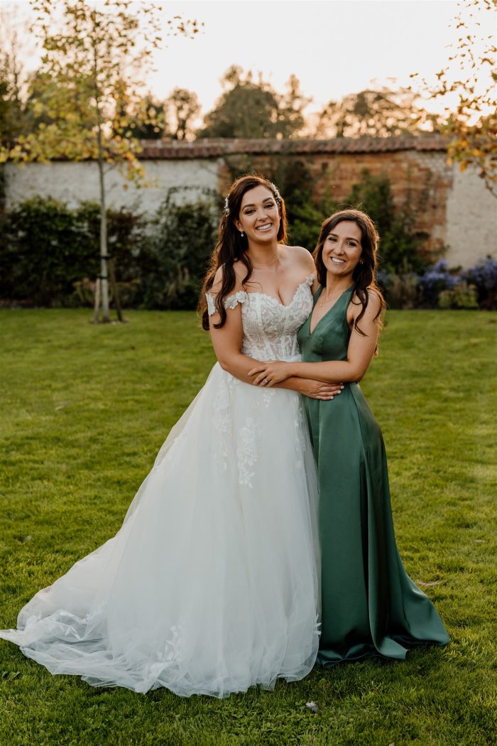 Bride wearing Harlem wedding gown by Maggie Sottero
