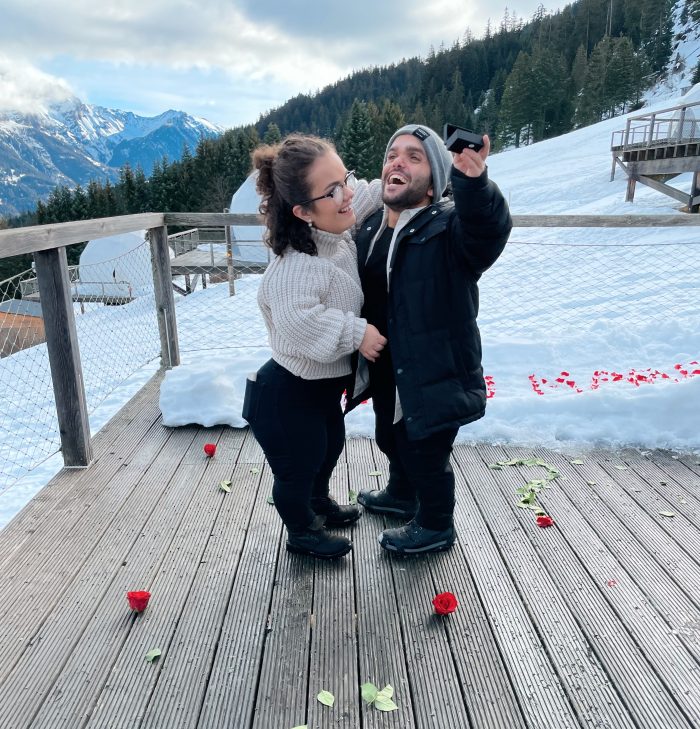 Sam and Lona at their proposal