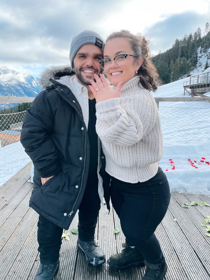 Sam and Lona at their proposal