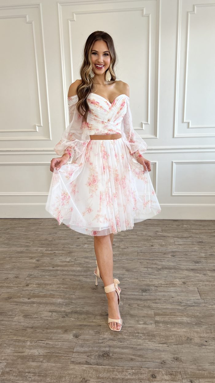 Nerida wedding dress by Sottero and Midgley converted into a two piece dress