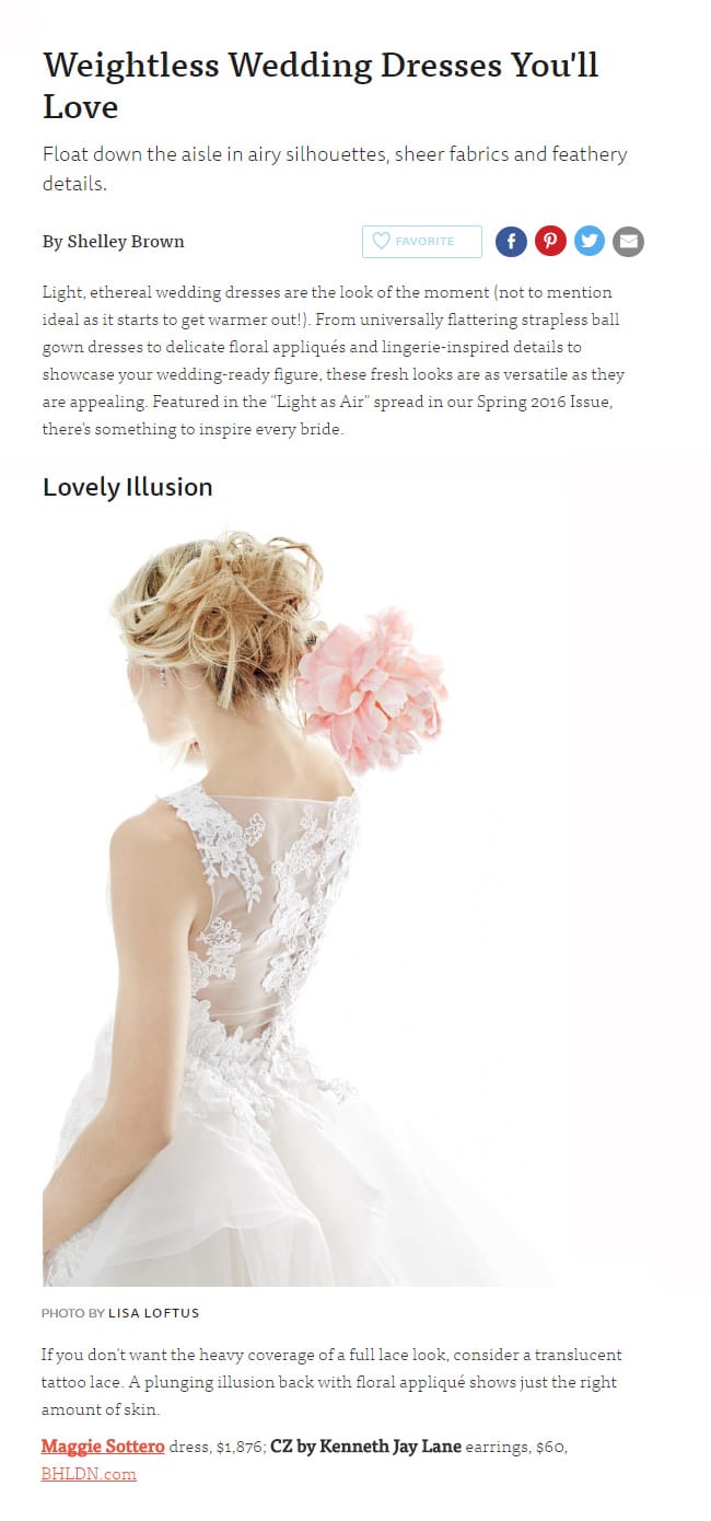 The Knot's Weightless Wedding Dresses