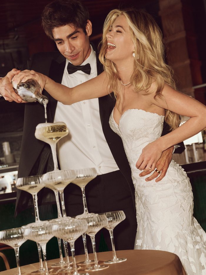 Bride wearing Bridget by Maggie Sottero