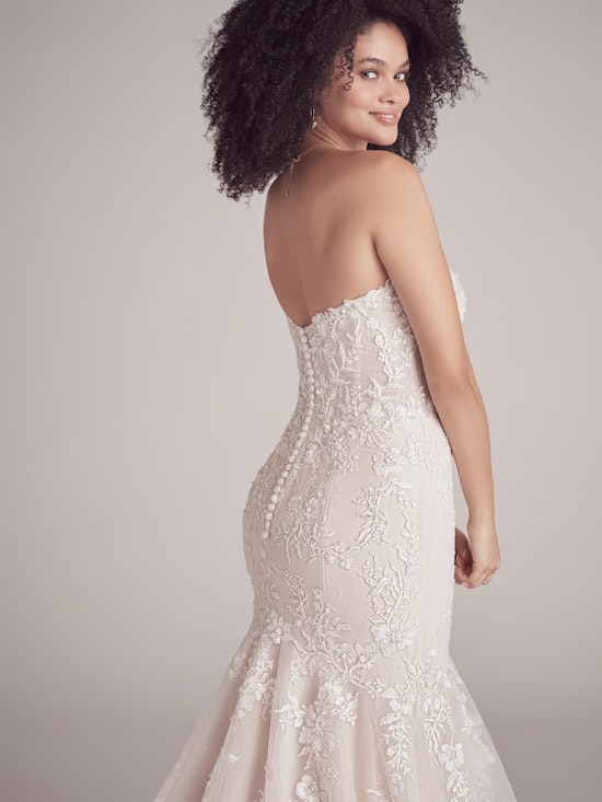 Bride wearing Lennon by Maggie Sottero at a bridal boutique