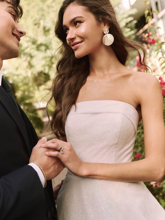 Bride wearing Elizabeth by Rebecca Ingram