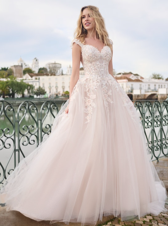 Bride wearing Bisette by Sottero and Midgley