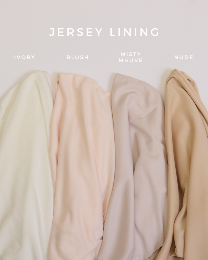 Colorways available in our jersey lining