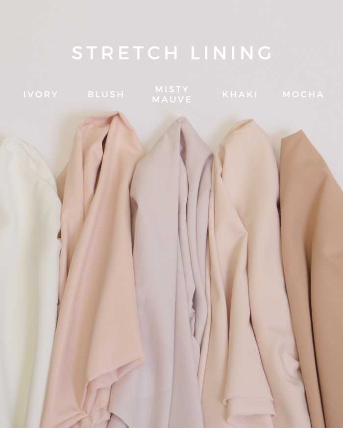 Stretch lining colorways