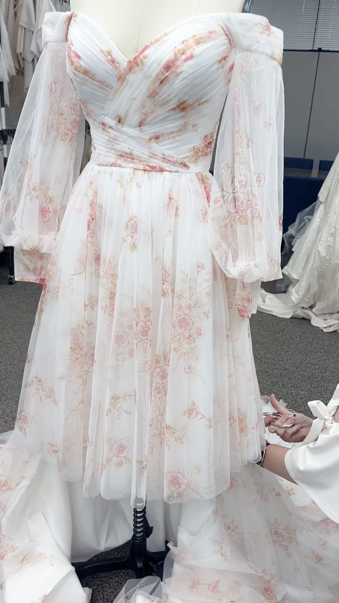 Nerida wedding dress by Sottero and Midgley being converted