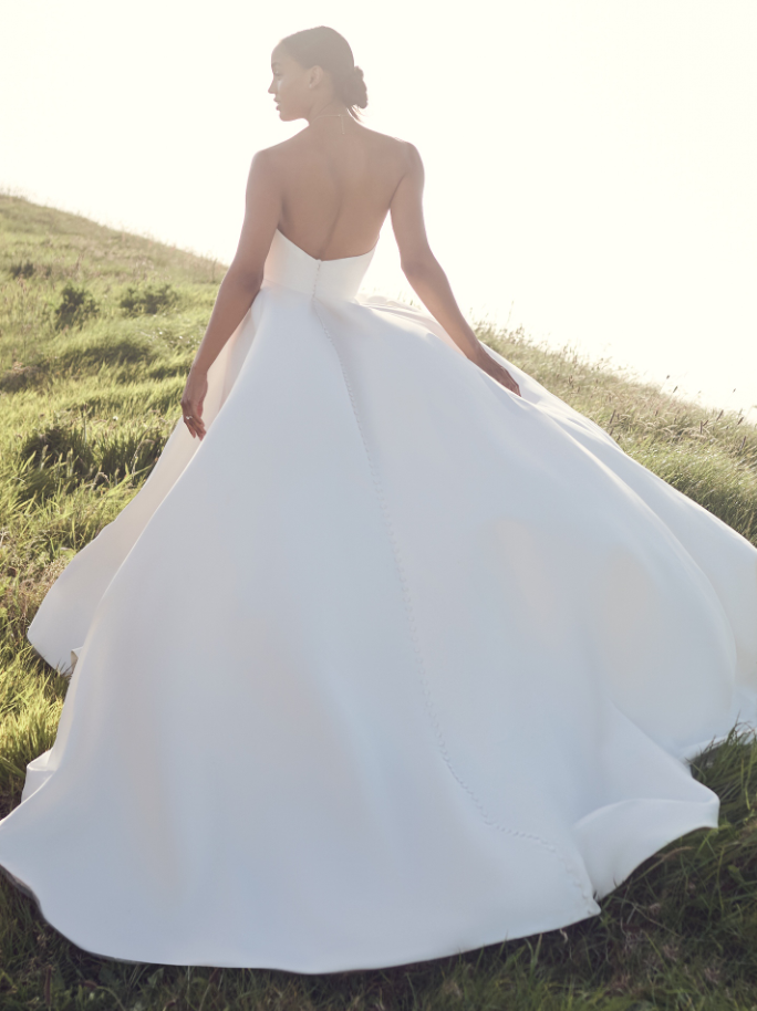 Model wearing Zelda by Rebecca Ingram